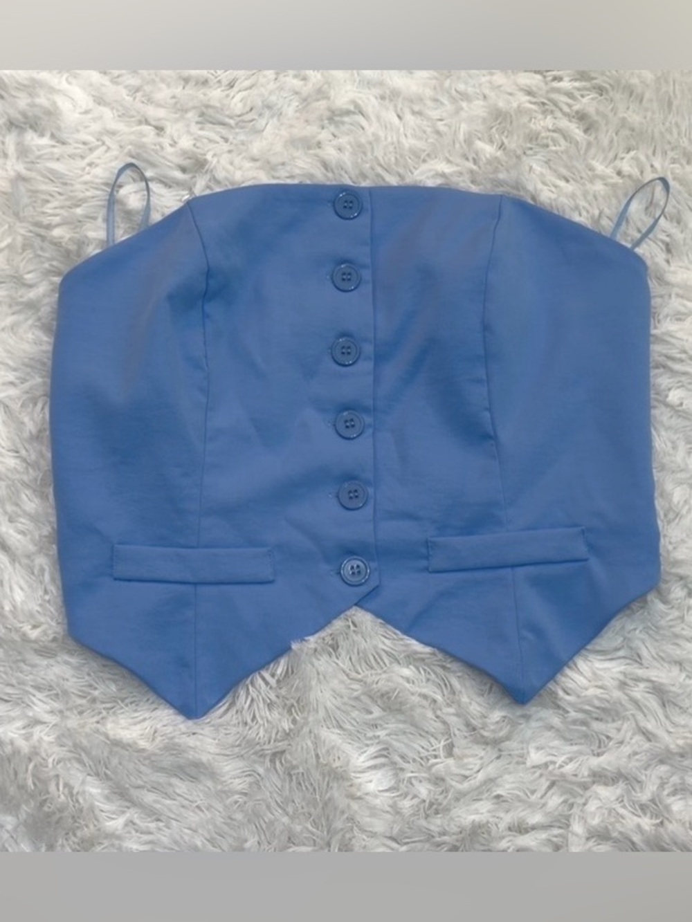 Women’s Blue Wide-Leg Pants & Vest Top XL - Picture 5 of 7